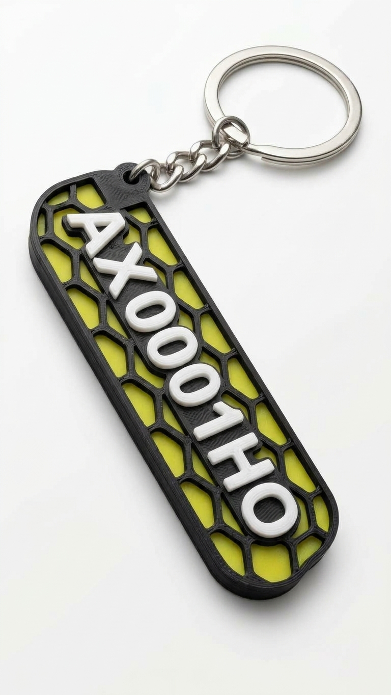 Автомобільний брелок з держномером